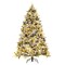 7 Ft Pre-Lit Artificial Christmas Tree Artificial Hinged Christmas Tree W/ 300 Led Lights Full Branch Christmas